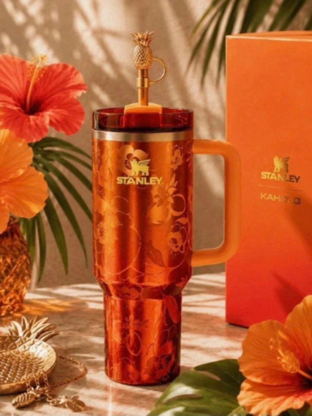 The Stanley 1913 x KAROL G 40oz Quencher H2.O FlowState Tumbler